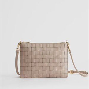Quince Italian woven leather purse